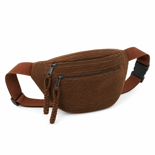 Ana | Bolso de hombro de terciopelo acanalado