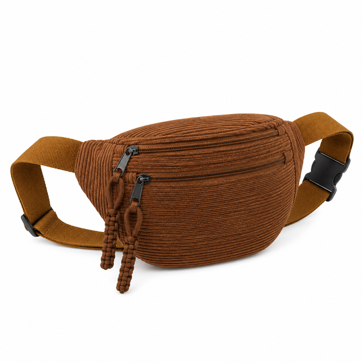 Ana | Bolso de hombro de terciopelo acanalado