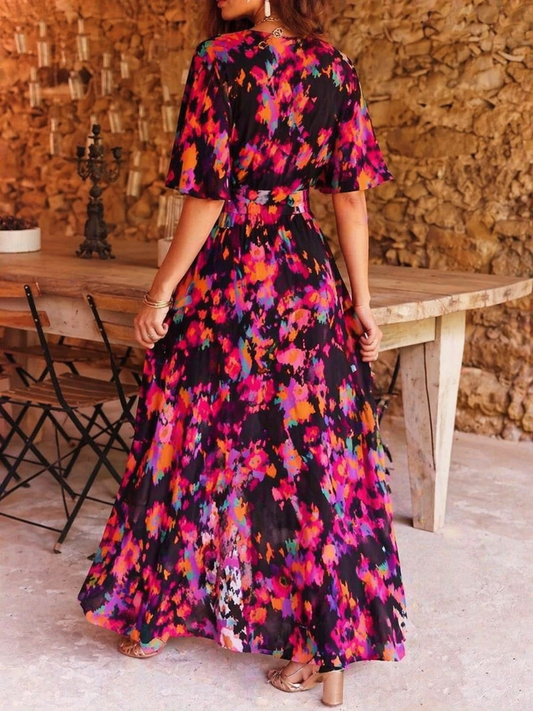 Dione™ Vestido largo con cinturón primavera/verano (Edición Limitada)