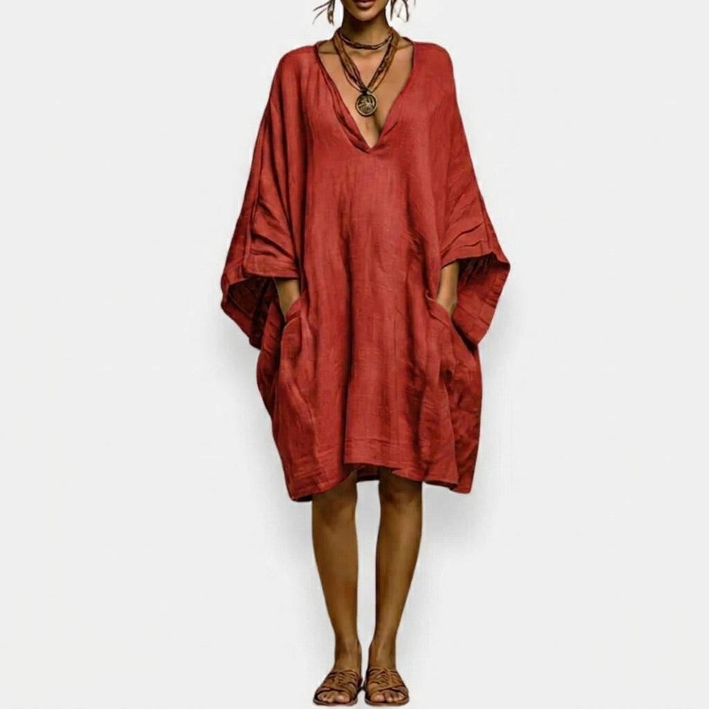 Casiana - Vestido oversize con escote