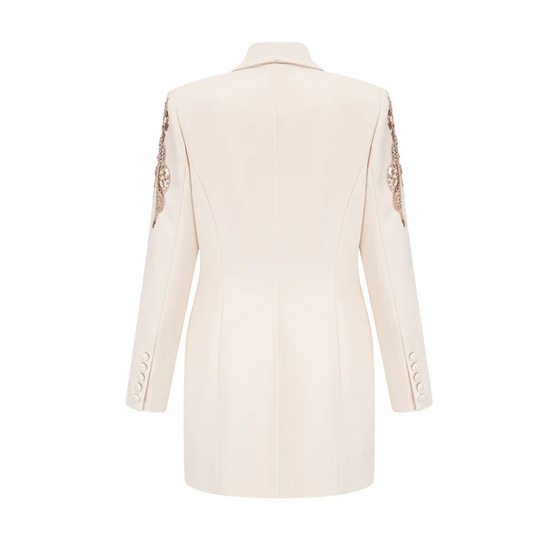 Elena - Vestido blazer adornado con lentejuelas