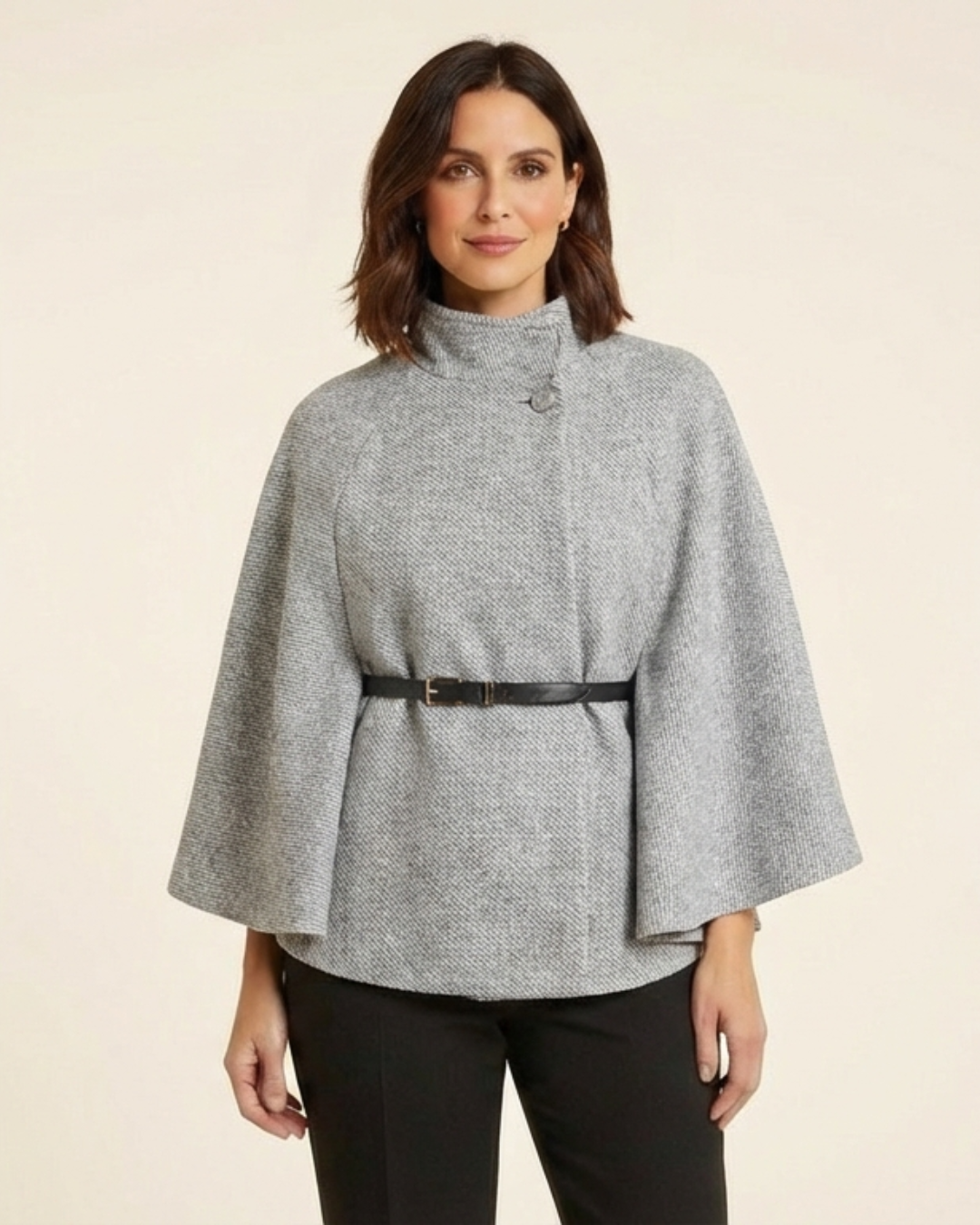 Lea | Chaqueta elegante con cinturón y diseño de mariposa