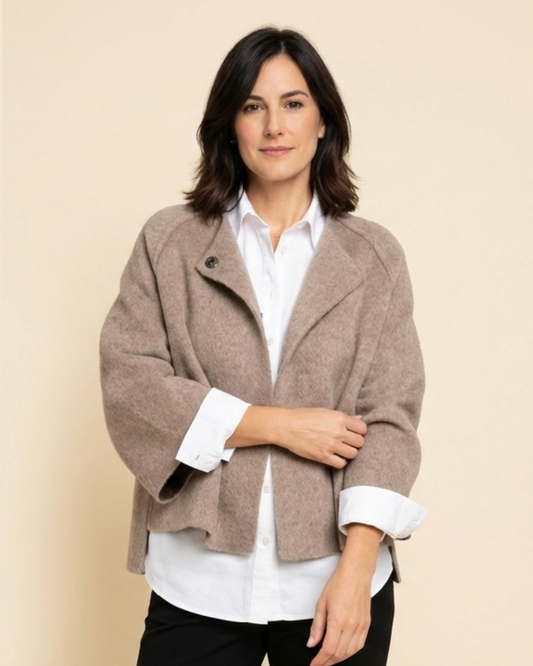 Elvira | Chaqueta suave de cuello redondo