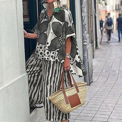Valentina - Conjunto estampado de dos piezas
