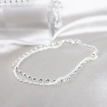 Set de Pulseras Elegantes Plata con Zirconio