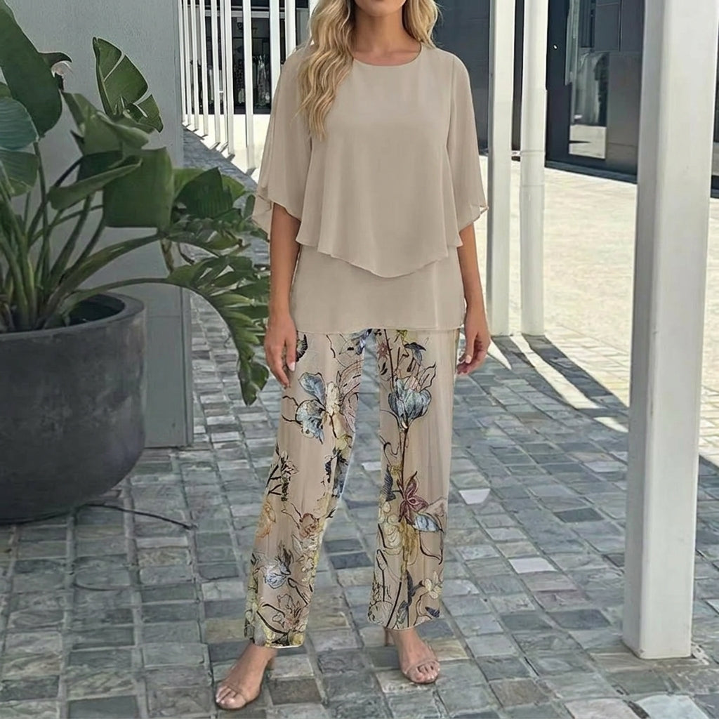 Nadia - Conjunto de 2 piezas casual y cómodo