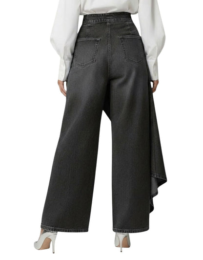 Jeans Vaqueros Cruzados de Mujer Tiro Medio