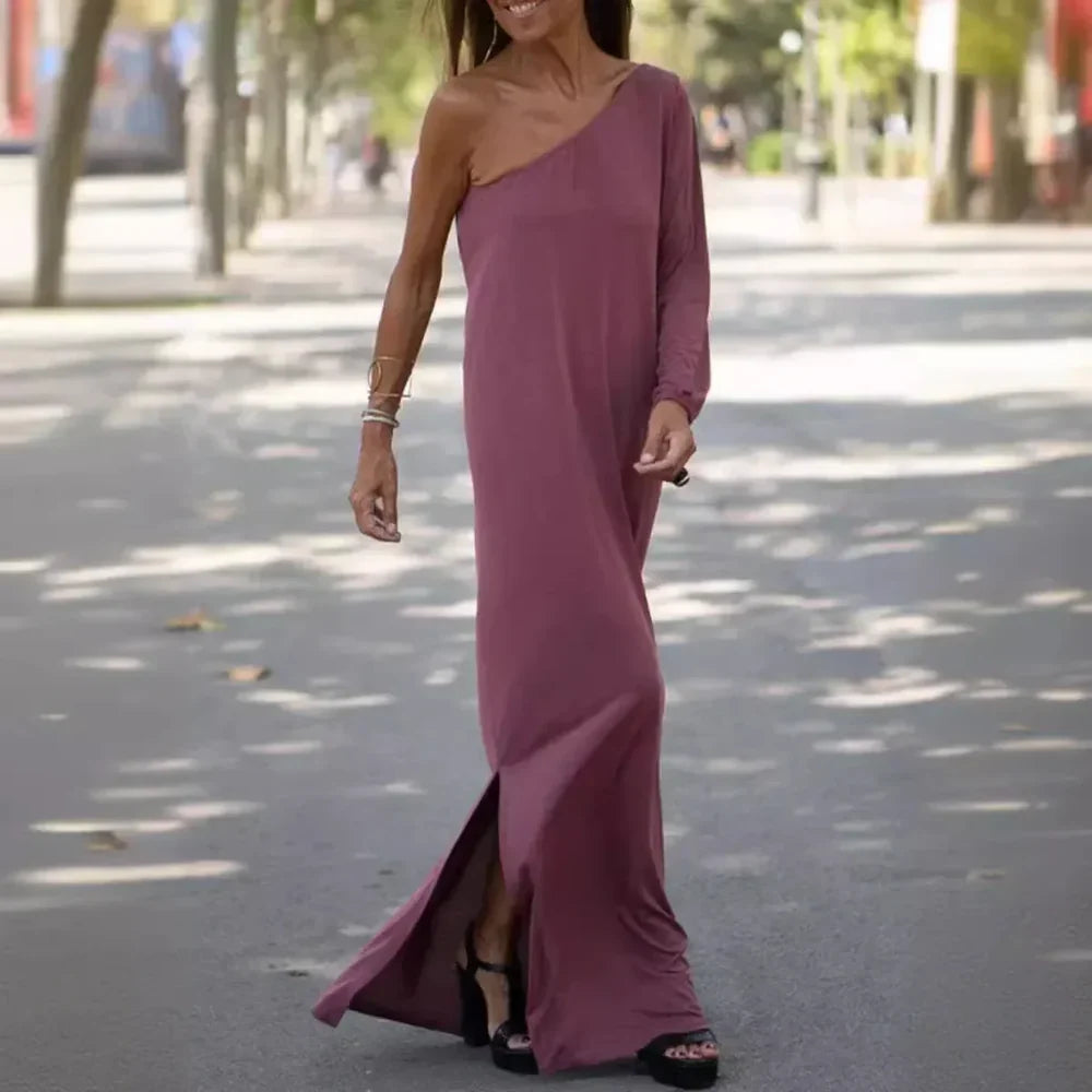 Lily Rose - Vestido de un solo hombro y corte holgado