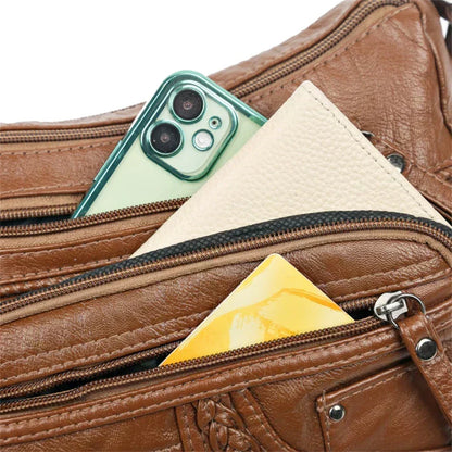 María - Bolso de hombro multibolsillos
