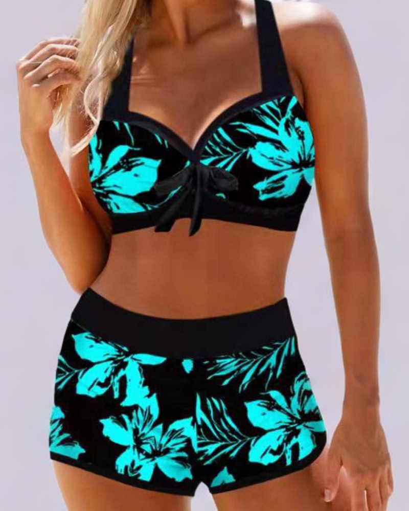 Ocean Chic | Bañador de cintura alta con estampado floral