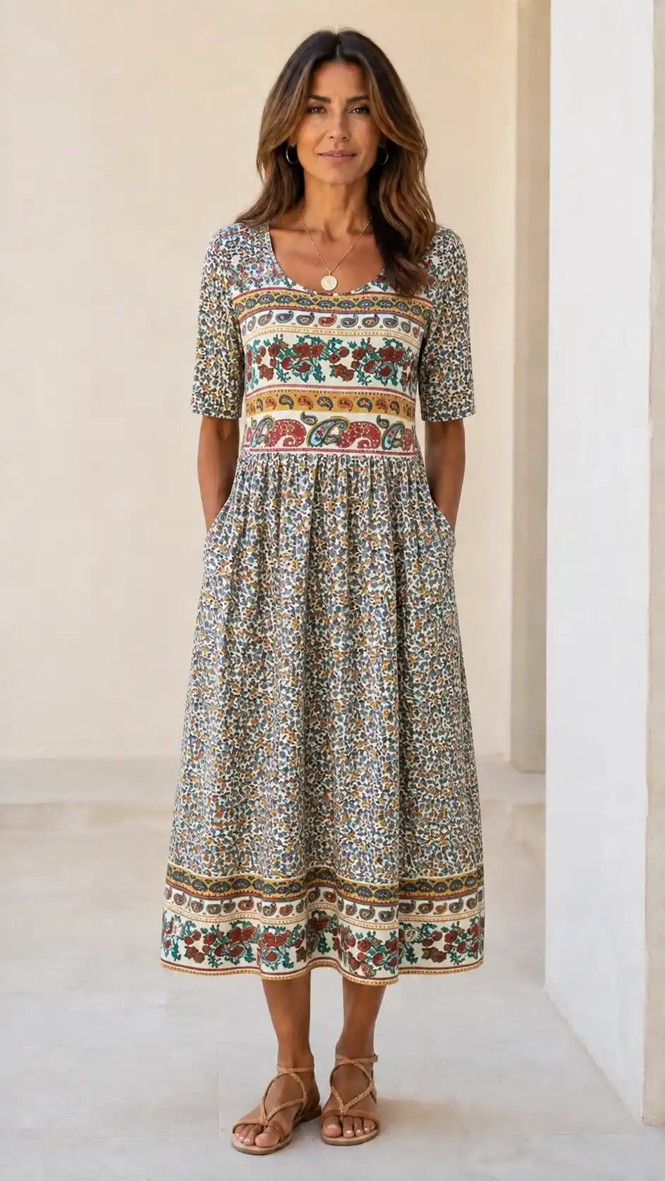 Vestido Teresa Paisley