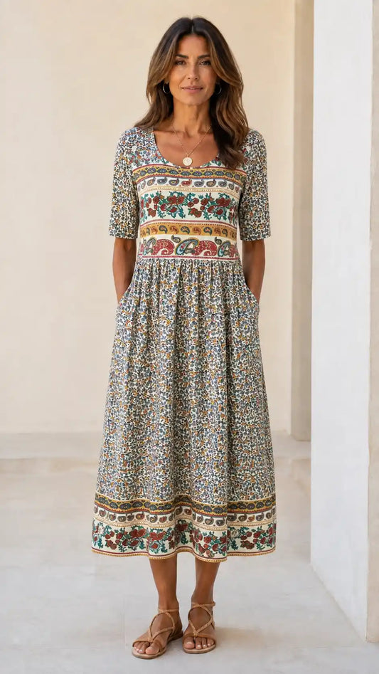 Vestido Teresa Paisley