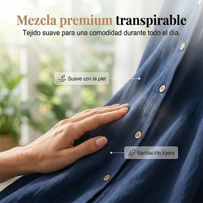 Vega - Vestido camisero de manga corta