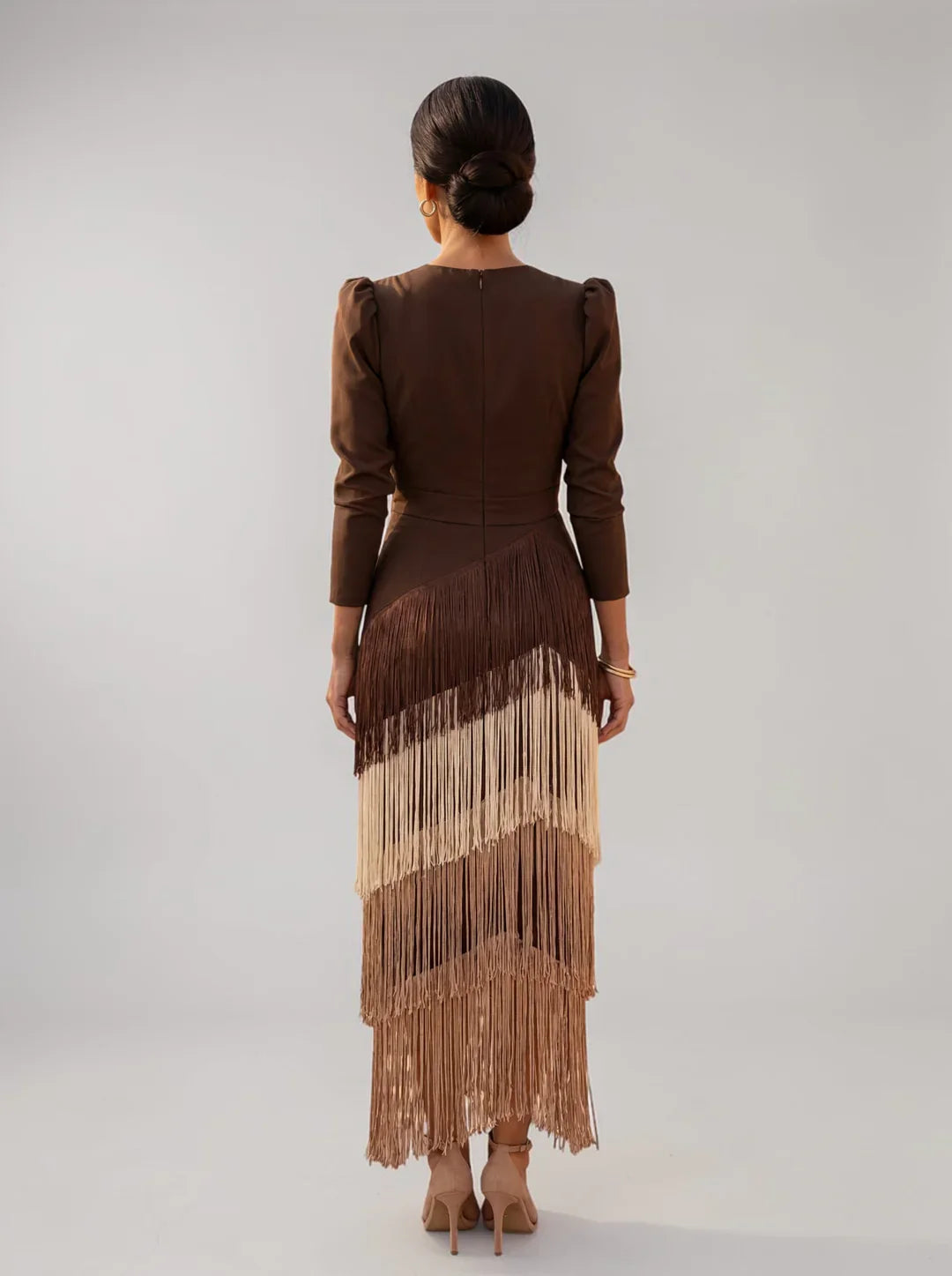 Sofía - Vestido con Flecos Elegante