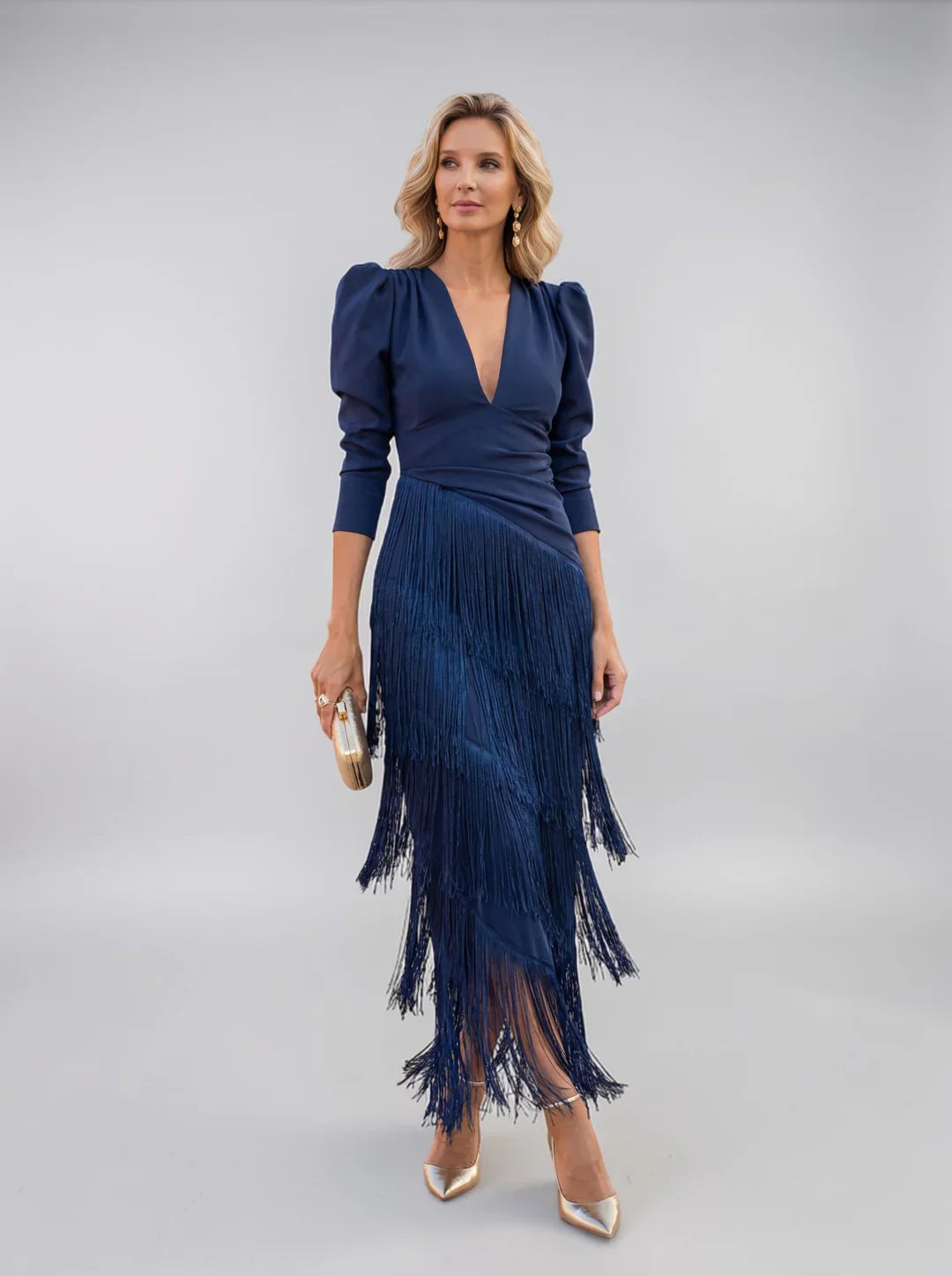 Sofía - Vestido con Flecos Elegante