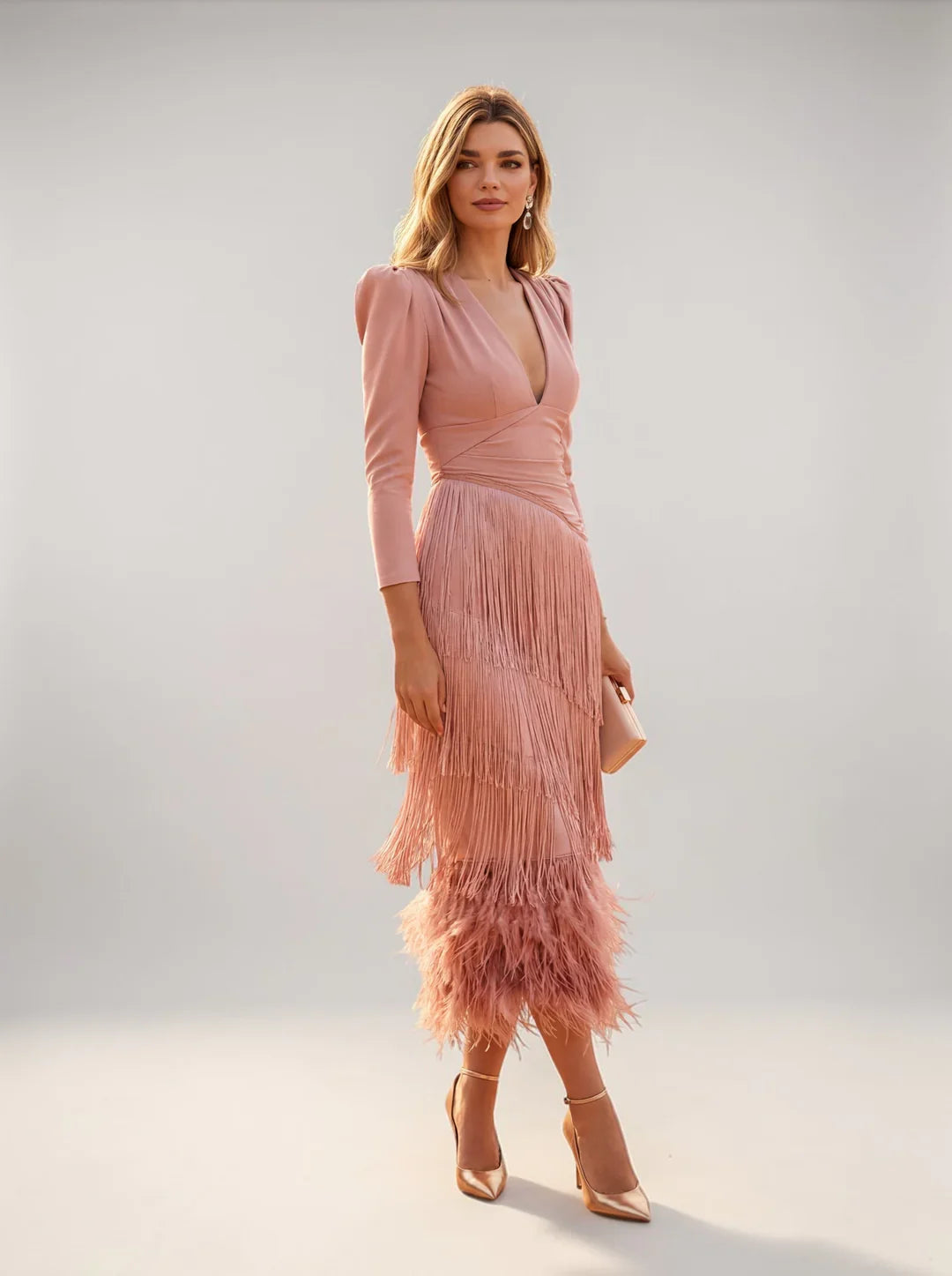 Sofía - Vestido con Flecos Elegante