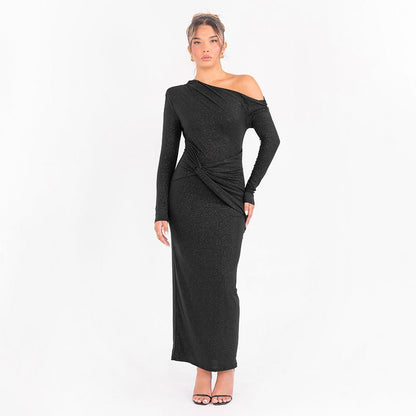Noa - Vestido maxi brillante