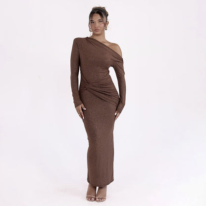 Noa - Vestido maxi brillante