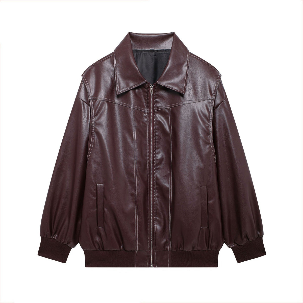 Valentina | Chaqueta urbana efecto piel oversize