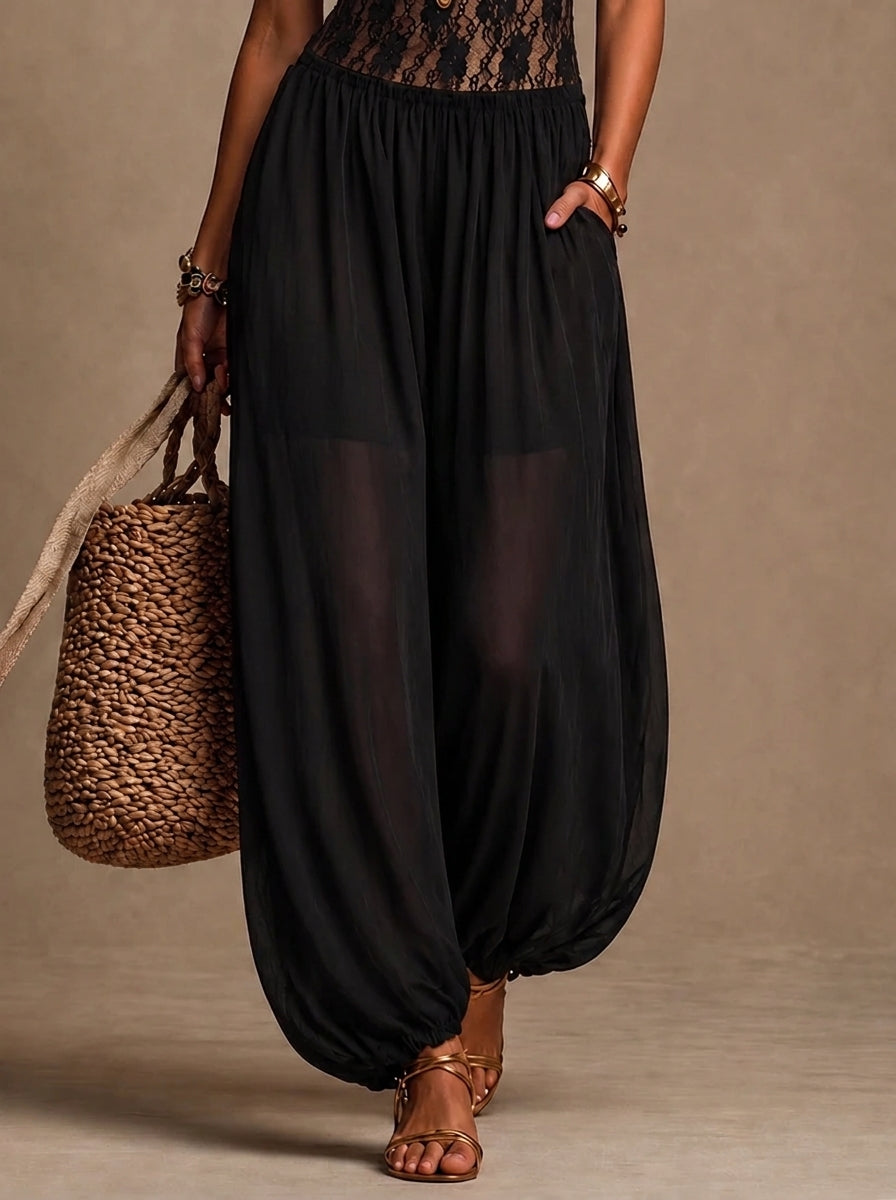 Briela - Mono halter de encaje fluido