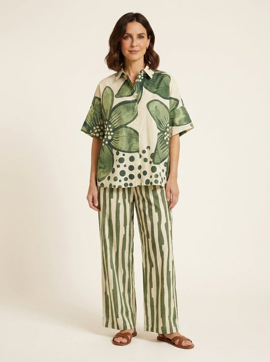 Valentina - Conjunto estampado de dos piezas
