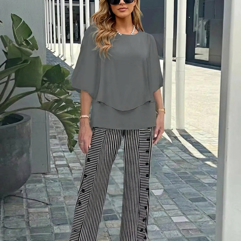 Nadia - Conjunto de 2 piezas casual y cómodo
