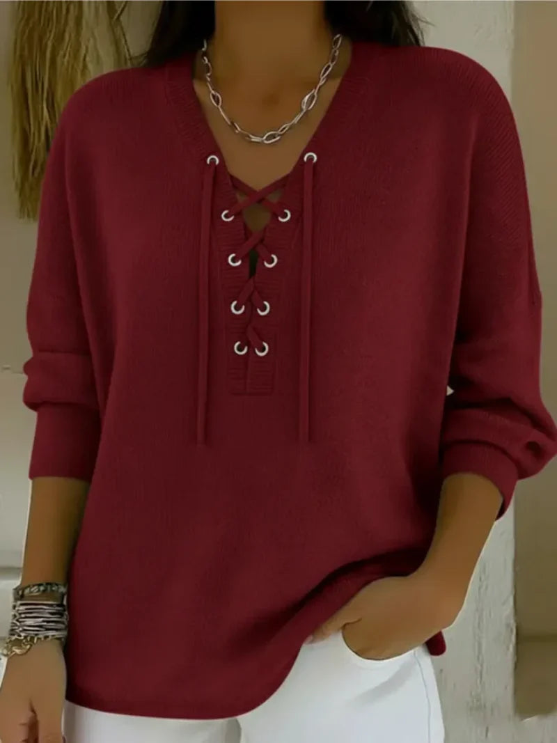 Mila – Jersey con cordones