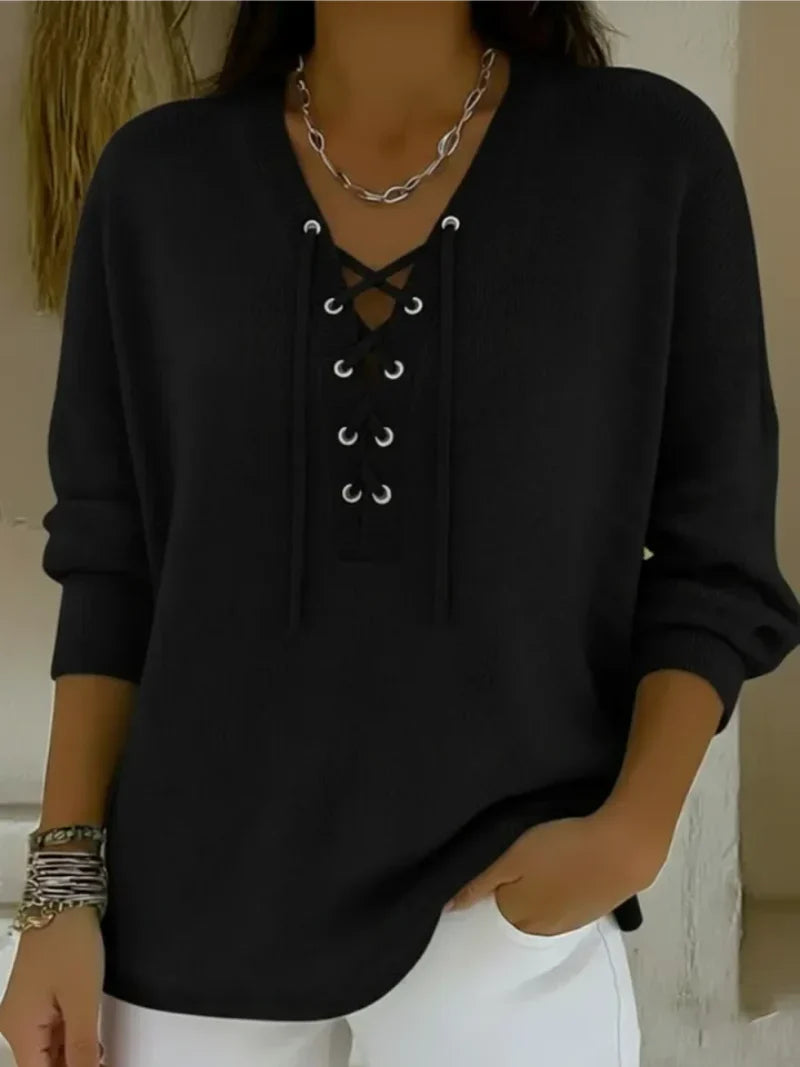 Mila – Jersey con cordones