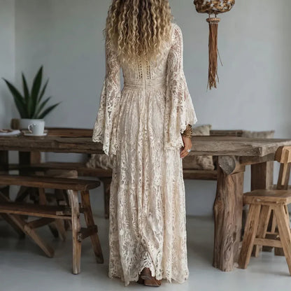 Luisa - Vestido largo vintage de corte sirena