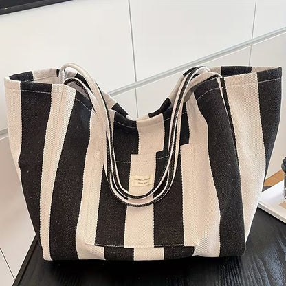 Macarena | Bolso Shopper de Rayas Mujer Gran Capacidad