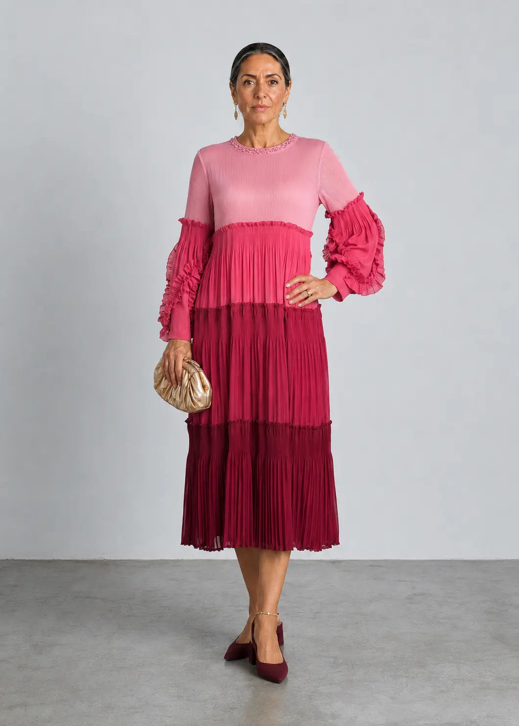 Vestido de invitada para bodas de tarde este otoño