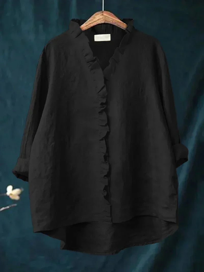 Sabela - Camisa informal con volantes