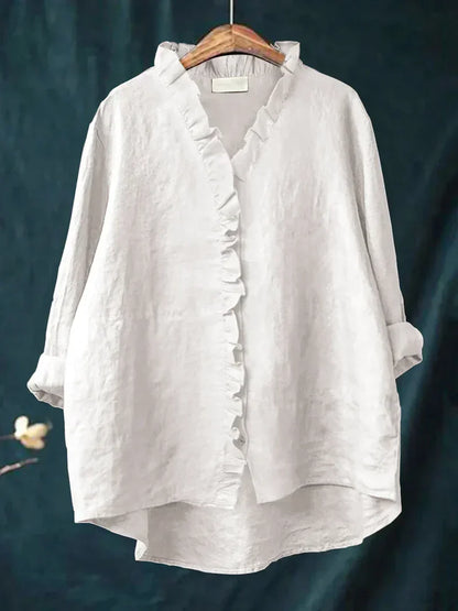 Sabela - Camisa informal con volantes