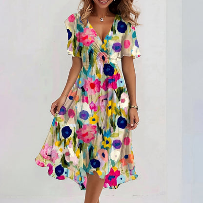 Fiona - Vestido midi especial de manga corta