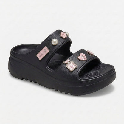Perla | Sandalias de Plataforma con Pines Decorativos