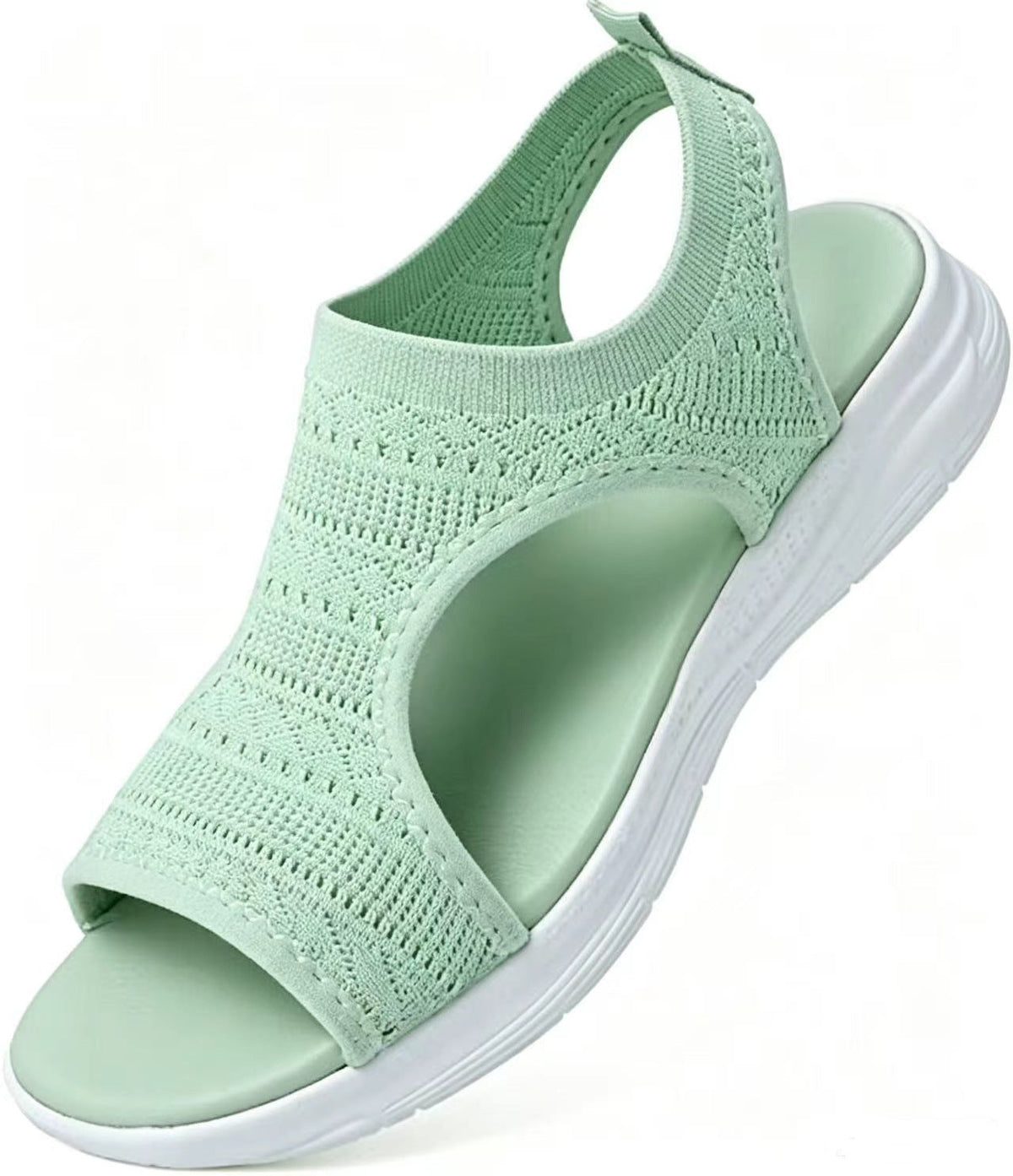 Sandalias planas y transpirables con puntera abierta para mujer, ideales para el verano
