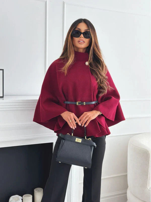 Lea | Chaqueta elegante con cinturón y diseño de mariposa