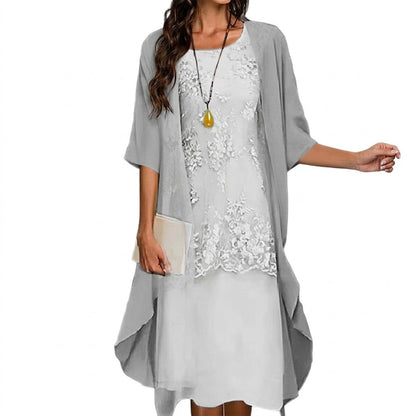 Teresa - Conjunto elegante de vestido y chaqueta