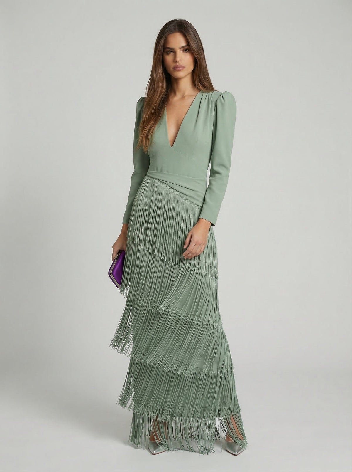 Salvia | Vestido con flecos