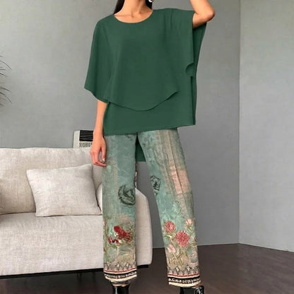 Nadia - Conjunto de 2 piezas casual y cómodo