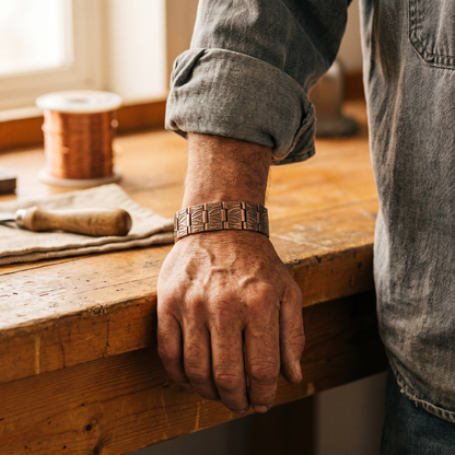 Pulsera de cobre para hombre de Grit