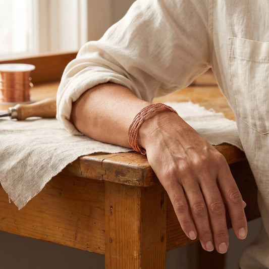 Pulsera de cobre de alce