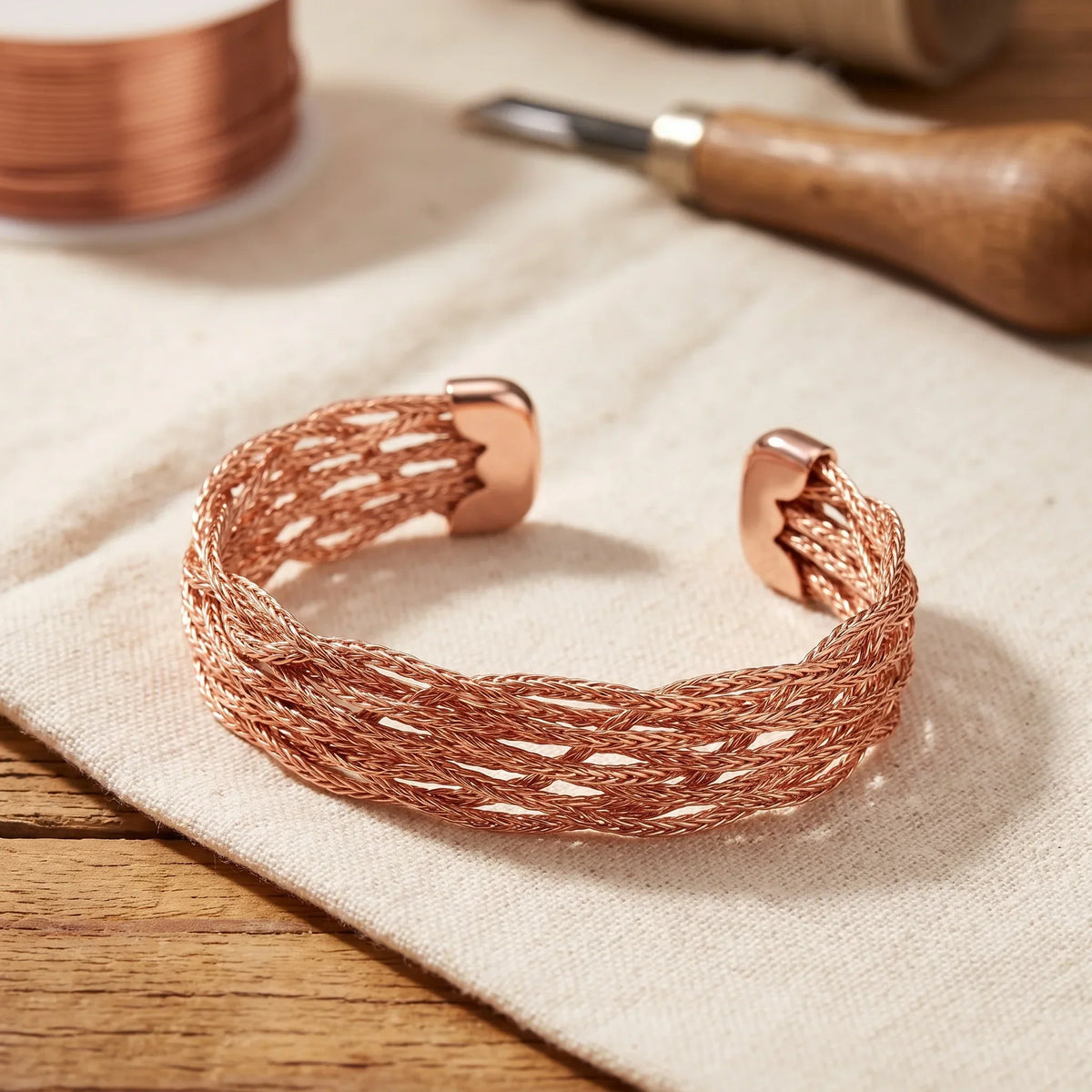 Pulsera de cobre de alce