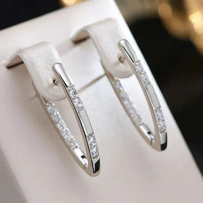 Pendientes Sofisticados con Zirconios