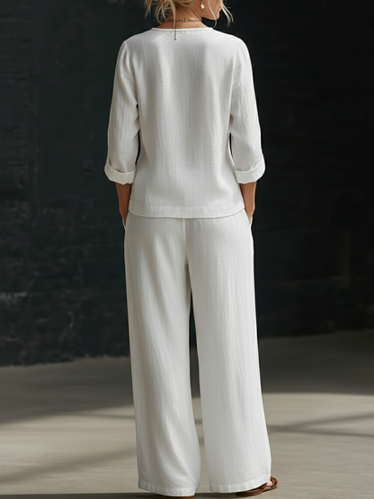 Conjunto Básico Femenino Cómodo y Elegante Diario