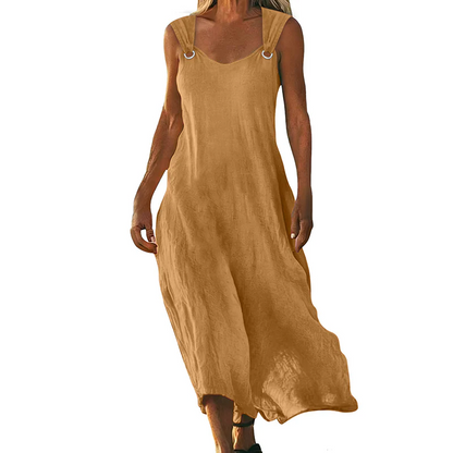 Brisa - Vestido maxi con tirantes de anillas