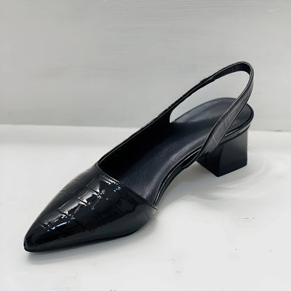 Olga - Zapatos con tacón cuadrado elegante