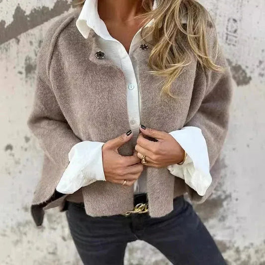 Elvira | Chaqueta suave de cuello redondo