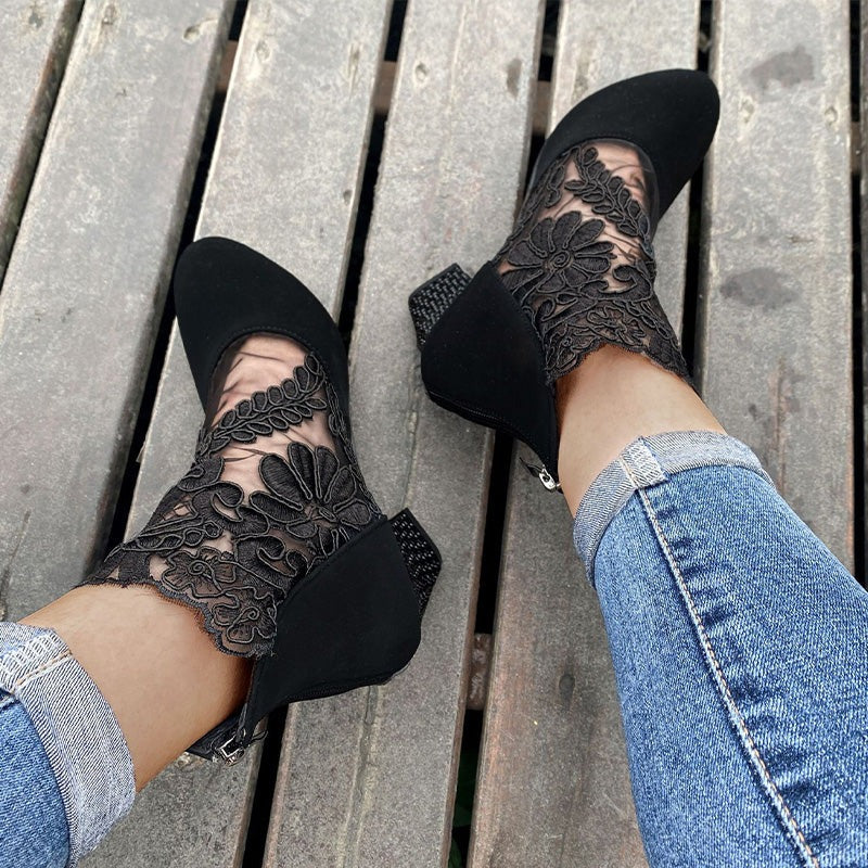 Isabel - Tacones altos de encaje