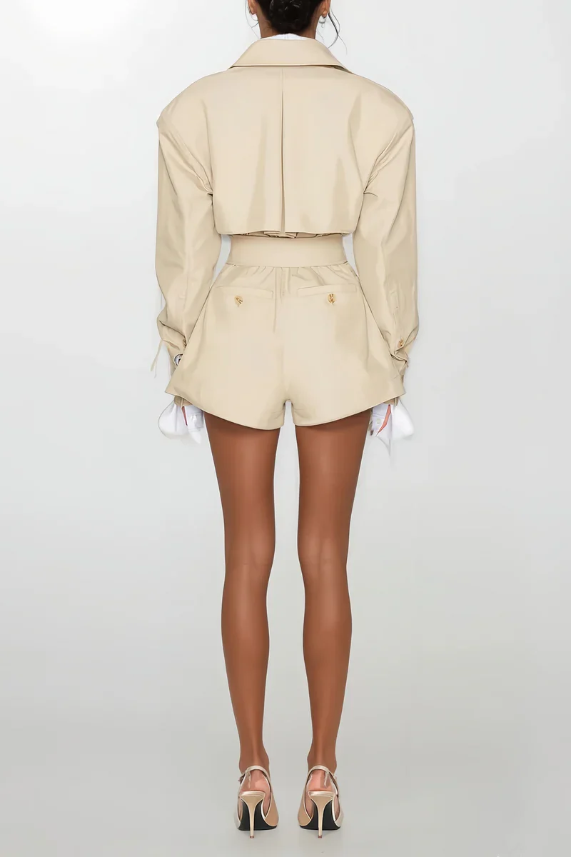 Priscila – Mono estilo gabardina asimétrico
